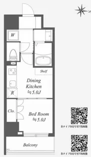 Alpha Prime東陽町【6階】の間取り
