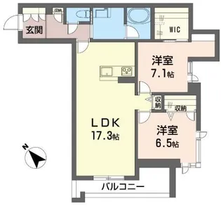 アベニールテラス浦和美園【3階】の間取り