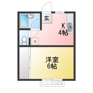 メゾンエミネンスA【1階】の間取り