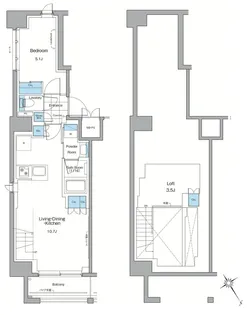 ルフォンプログレ横浜関内【14階】の間取り
