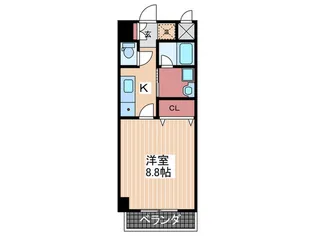 estbrickkokusaidaimae【3階】の間取り