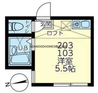 ユナイトビー【2階】の間取り