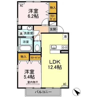セジュール・アイII【2階】の間取り