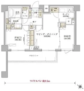 TENAS千歳船橋【1階】の間取り