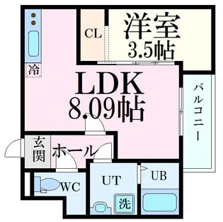 セブンプロート串戸【1階】の間取り
