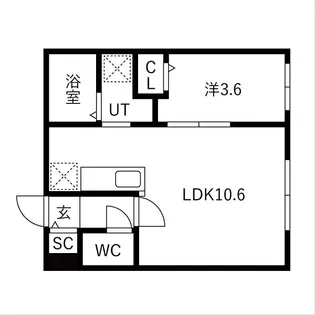 Harness麻生【3階】の間取り