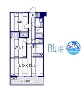 エクセル新川崎【1階】の間取り