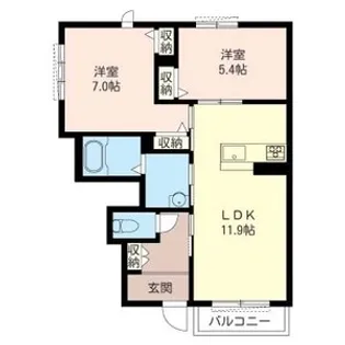 グランシャリオ【1階】の間取り