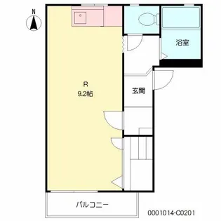 カーサ中の館 C棟【2階】の間取り