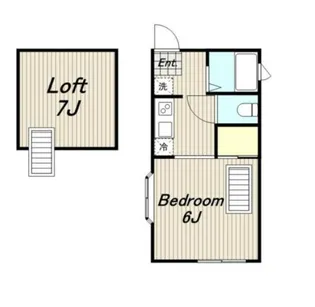 美里ハウス東中野I【2階】の間取り