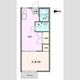 多摩ハイツ【1階】の間取り