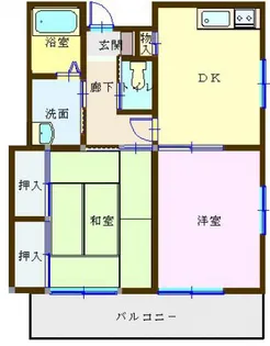 メゾンジュネス【2階】の間取り