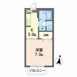 ジュネス柏木【2階】の間取り