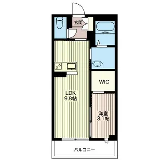 ブランシェ中今泉【1階】の間取り