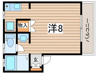 パレス中央林間【2階】の間取り