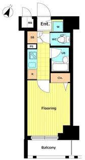 パレステュディオ六本木EASTII【5階】の間取り