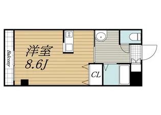 メルベーユ八幡【3階】の間取り
