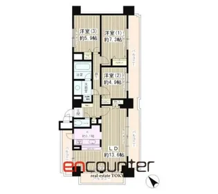 リーラ文京本駒込【11階】の間取り