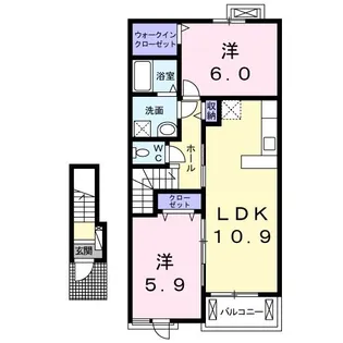 ベルオーブ VIII【2階】の間取り