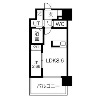 アルティザ仙台花京院【2階】の間取り