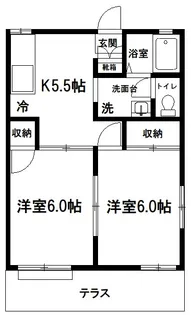 メゾンフレグランス【1階】の間取り