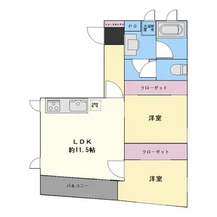 サンテラス花川戸【3階】の間取り