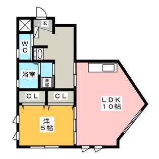明野m’s【1階】の間取り