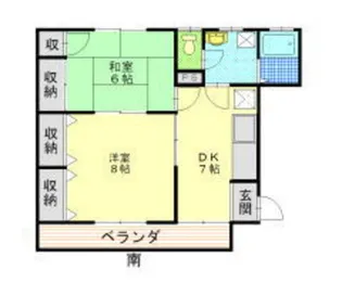 ペアハイツ【2階】の間取り