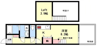 アメニティ庚午【1階】の間取り
