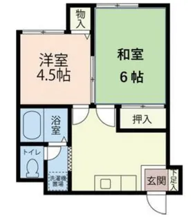 サンハイツタカイ【1階】の間取り