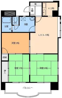 メゾン栗林【3階】の間取り
