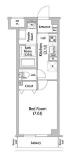LIBR GRANT世田谷弦巻【3階】の間取り