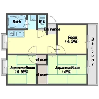 ワコーハイツ【2階】の間取り