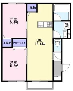 カメリア仙川【2階】の間取り