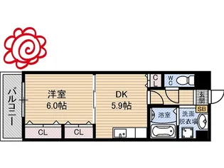 サニーパレス横堤【3階】の間取り
