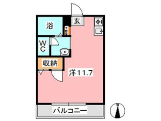 ローズガーデン庭瀬【2階】の間取り