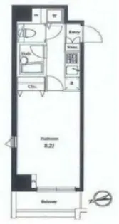 ヴェルト東新宿【6階】の間取り