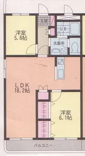 カムリン成田【3階】の間取り