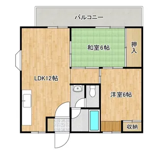 ブランローゼ’88【3階】の間取り