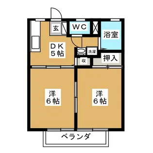 エスポワールII【1階】の間取り
