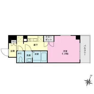 プライムネクサス上大岡【4階】の間取り