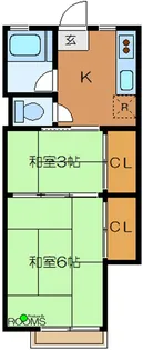 ヴィライズミ【1階】の間取り