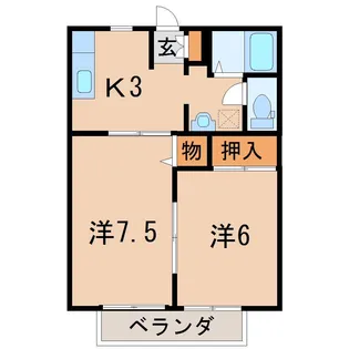 サンテミリオン【2階】の間取り