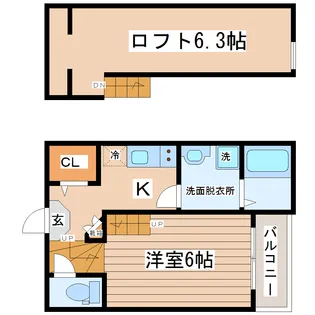 Le Chocolat(ル・ショコラ)【1階】の間取り