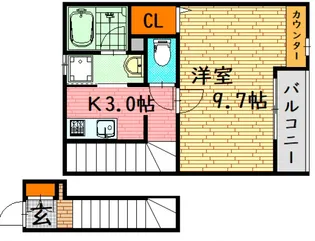 SAQRACIA千代田【2階】の間取り