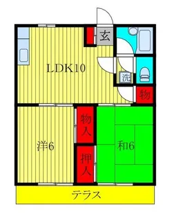 カイガラハイム【1階】の間取り