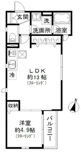 ビットリア【1階】の間取り
