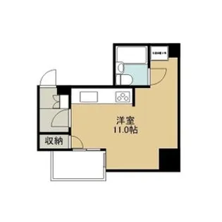 リナ・パートナーズ南2条【8階】の間取り