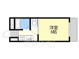六甲アサヒ【3階】の間取り