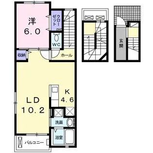 ヴィラ【3階】の間取り